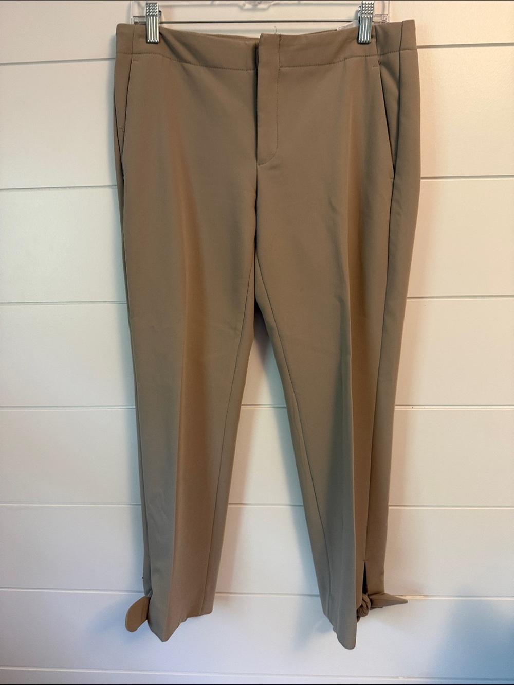 Banana Republic Straight Leg Pants in Khaki Tan
